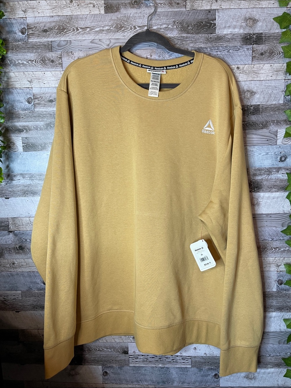 Reebok Men’s Crewneck Sweatshirt in Camel Tan